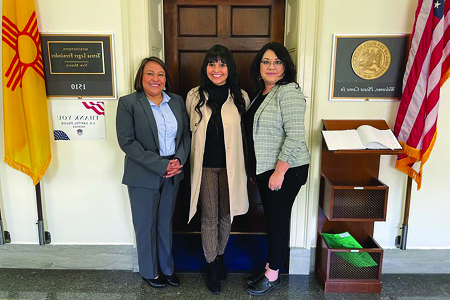 TRIO team at the state senate